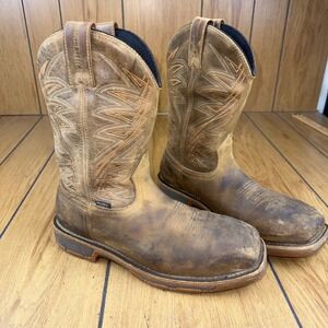 Irish Setter Marshall Mens 9.5 D Steel Toe Waterproof Work Boots 83912 Brown